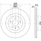 Hella Bremsscheibe PRO 8DD 355 118-021