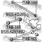 FEBEST 0125-KDJ95 Querlenker Hinten Oben für TOYOTA LAND CRUISER 90 (J9)