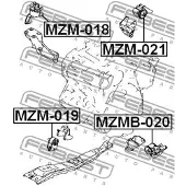 FEBEST Motorlager Vorne für MAZDA MPV II (LW) MZM-019