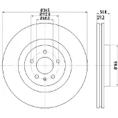 Hella Bremsscheibe PRO 8DD 355 113-951