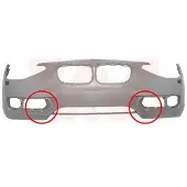 VAN WEZEL Stoßstange Stoßfänger für BMW 1 Schrägheck (F20) Grundiert Glatt Dunkelgrau 0633578