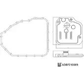 Blue Print Ölfilter, automatisches Getriebe ADBP210069