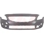 VAN WEZEL Stoßstange Stoßfänger für VOLVO V60 (155, 157) Grundiert Glatt Schwarz 5935574