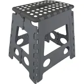 Proplus Faltbare Stufen schwarz / grau 29 x 21,5 x 39,5 cm