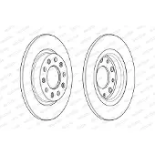 FERODO Bremsscheibe [Hersteller-Nr. DDF2333C] für Alfa Romeo