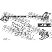 FEBEST Lagerung, Motor HM-FITRH