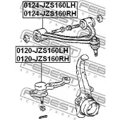 FEBEST Trag-/Führungsgelenk 0120-JZS160LH