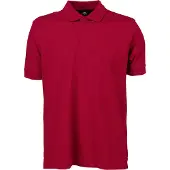 Tee Jays Herren Luxury Stretch Polo-Shirt, Kurzarm BC3305 (XL) (Tiefrot)