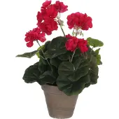 Mica Decorations Mica Geranium im Topf dunkelrosa, 34 x 20 cm GLO660754625
