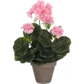 Mica Decorations Mica Geranium im Topf rosa, 34 x 20 cm GLO660754622