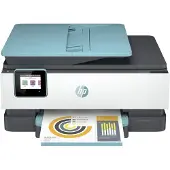 HP OfficeJet Pro 8025e Wireless All-in-One Farbe Drucker, Instant Ink; Beidseitiger Druck, Thermal Inkjet, Farbdruck, 4800 x 1200 DPI, A4, Direktdruck, Schwarz, Blau, Weiß