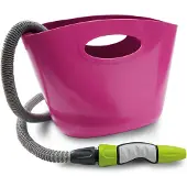 G.F. Aquapop mit selbstaufdehnbarem Schlauch, 5-15m, Fuchsia, Kunststoff / Polyester