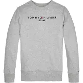 Tommy Hilfiger Sweatshirt - Essential - Organic - Graumeliert - - 10 Jahre (140) - Sweatshirts