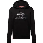 Alpha industries Basic Hoody Embroidery schwarz / weiss