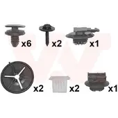 VAN WEZEL Montagesatz Stoßfänger Montagesatz 4035793 Hinten passend für PEUGEOT 208 I Schrägheck (CA, CC)
