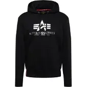 Alpha industries Kapuzenpullover Basic Hoodie Foil Print Alpha Industries Schwarz