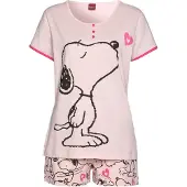 Peanuts Shorty Set, 2 tlg. mit Snoopy-Herz-Print
