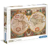Clementoni - High Quality Collection Puzzle - Alte Karte (1000 Teile)