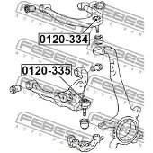 FEBEST Trag-/Führungsgelenk 0120-335