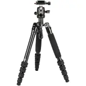 Sirui Traveler 5AX Reise-Stativ schwarz Aluminium + B-00K Kugelkopf