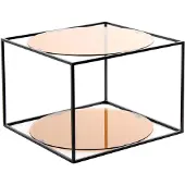 Underbar | Beistelltisch Balou braun Metall 50x50x36 cm | NADUVI