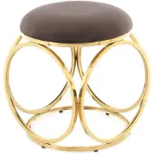Hearthome & Living | Hocker Whitney braun Baumwolle 40x49x40 cm | NADUVI