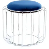 Underbar | Beistelltisch Komfort blau Metall 50x50x45 cm | NADUVI