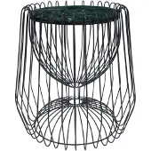 Hearthome & Living | Beistelltisch Los Angeles grün Metall 50x50x51 cm | NADUVI