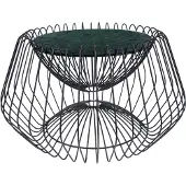 Hearthome & Living | Florida Beistelltisch grün Metall 60x60x35 cm | NADUVI