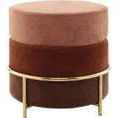 Hearthome & Living | Pouf Ilda Braun Polyester 48.5x46x48.5 cm | NADUVI