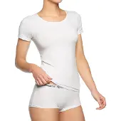Bamboo Basics Damen T-Shirt KATE, 2er Pack - Unterhemd, Rundhals, Single Jersey
