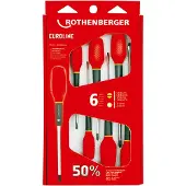 Rothenberger Schraubendreher-Set EUROLINE, 2xPZ, 4xSchlitz
