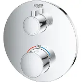GROHE Grohtherm, Badewanne, Drehventile, Metall, Chrom