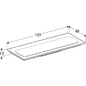 Geberit 501846003 iCon Möbelwaschtisch 120x48cm