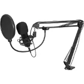 Omnitronic USB Mikrofon 1ndensator Broadcastmikrofonset
