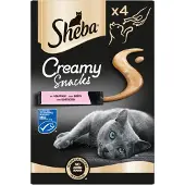 Sheba Creamy Snacks mit Lachs Katzensnack (4 Stück)