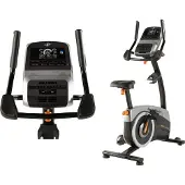 NordicTrack Heimtrainer "GX 4.4 Pro", schwarz (schwarz silber), Heimtrainer, ohne Unterlegmatte, Heimtrainer, 125 kg max. Benutzergewicht, Fahrrad, 25 Widerstandsstufen, B:58cm H:107cm L:156cm