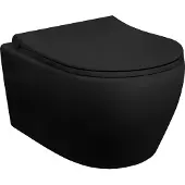 Aloni Design Hänge-WC mit Taharet/Bidet/Hygienedüse Schwarz matt