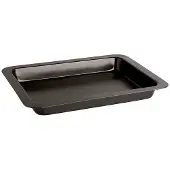 Quid Sweet Grey Backofen Tablett aus lackiertem Stahl 36x24x4cm Schwarz