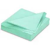 Gala 25 Servietten stoffähnlich 40x40cm Airlaid saugstark Einweg Tischservietten zum Falten Einfarbige Papierservietten für Hochzeit Geburtstag Party Aqua