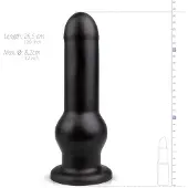 BUTTR Tactical I - Saugfuß-Dildo (schwarz)