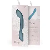 Huismerk Rose - Akku-G-Punkt-Vibrator aus Silikon (Türkis)