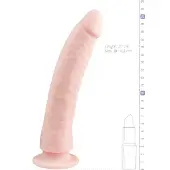 Easytoys Dildo Collection - Silikon-Dildo mit Saugnapf (21cm) - natur