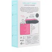 EasyToys Velvet Vibe - Akkubetriebener Stabvibrator (schwarz)