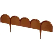 Sans marque IKRA, Garten-Einfassungsstreifen, Kunststoff, Braun, 90 mm, 10000 mm, Box