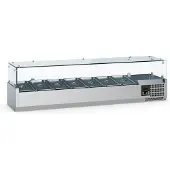 Ecofrost Gastro Aufsatzkühlvitrine Kühlvitrine Kühltheke 2000x335x435 mm 10x1/4GN