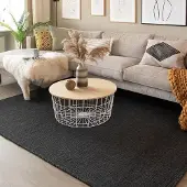 NATURL. Wollteppich - Wise Anthrazit 614 140x200 cm