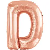 Riethmüller Grosser Buchstabe D Roségold Folienballon N34 verp