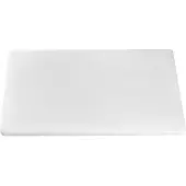 Caterchef Schneidebrett weißes Polyethylen mit Rinne ( Käse & Brot ) 50x30x2(h)cm