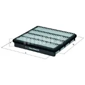 MAHLE ORIGINAL Knecht Luftfilter LX 2750